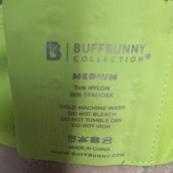 BuffBunny Lime Sports Bra - Picture 6 of 8